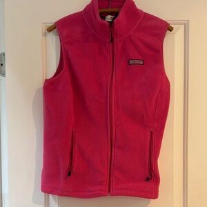 Vineyard Vines Bright Pink Fleece Vest